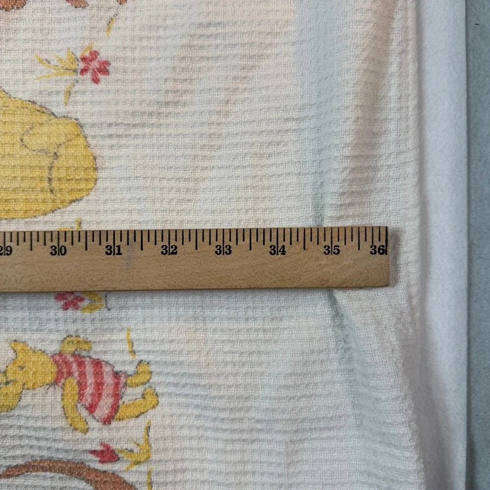 1960s Disney Winnie The Pooh Baby Blanket Vintage Nursery Cottagecore Kidcore